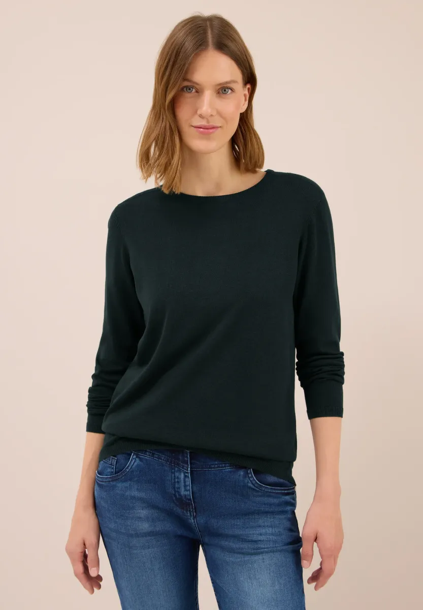 BASIC - Strickpullover - grün