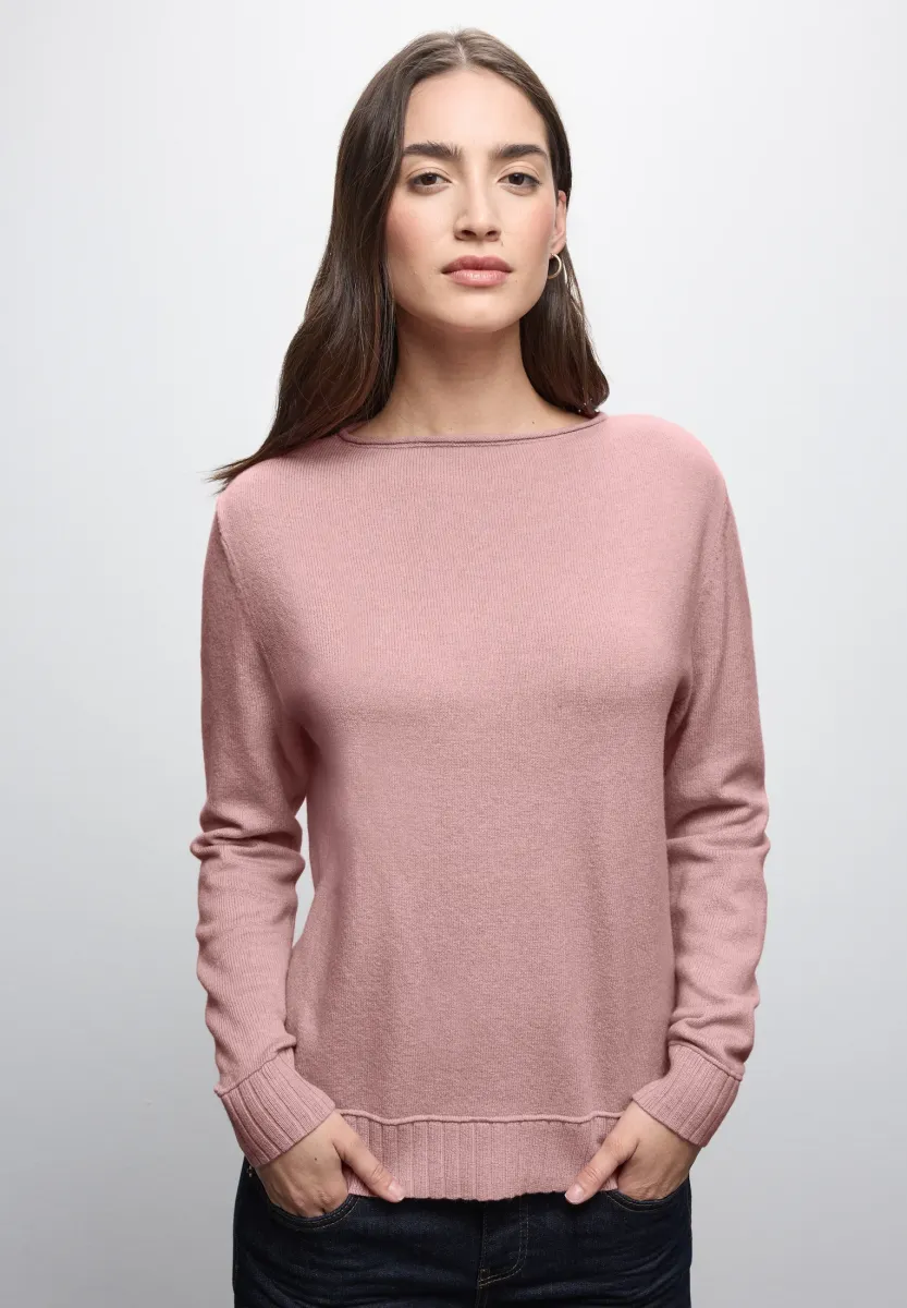 BASIC  - Strickpullover - rosa