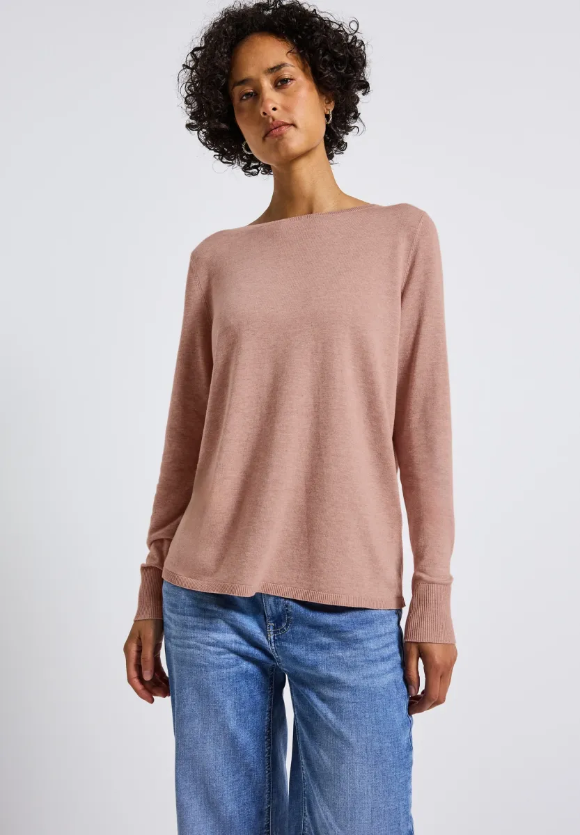 BASIC - Strickpullover - rosa