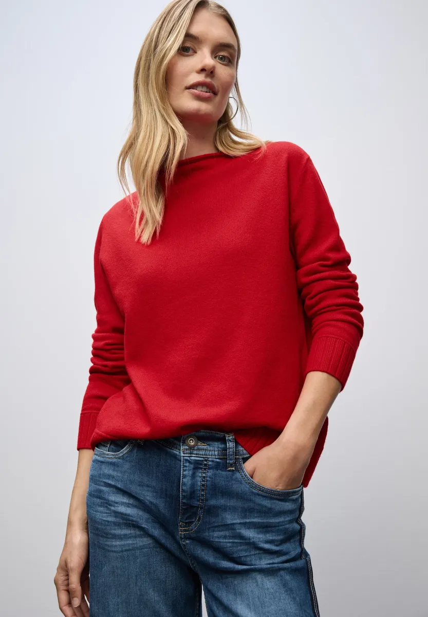 BASIC  - Strickpullover - rot