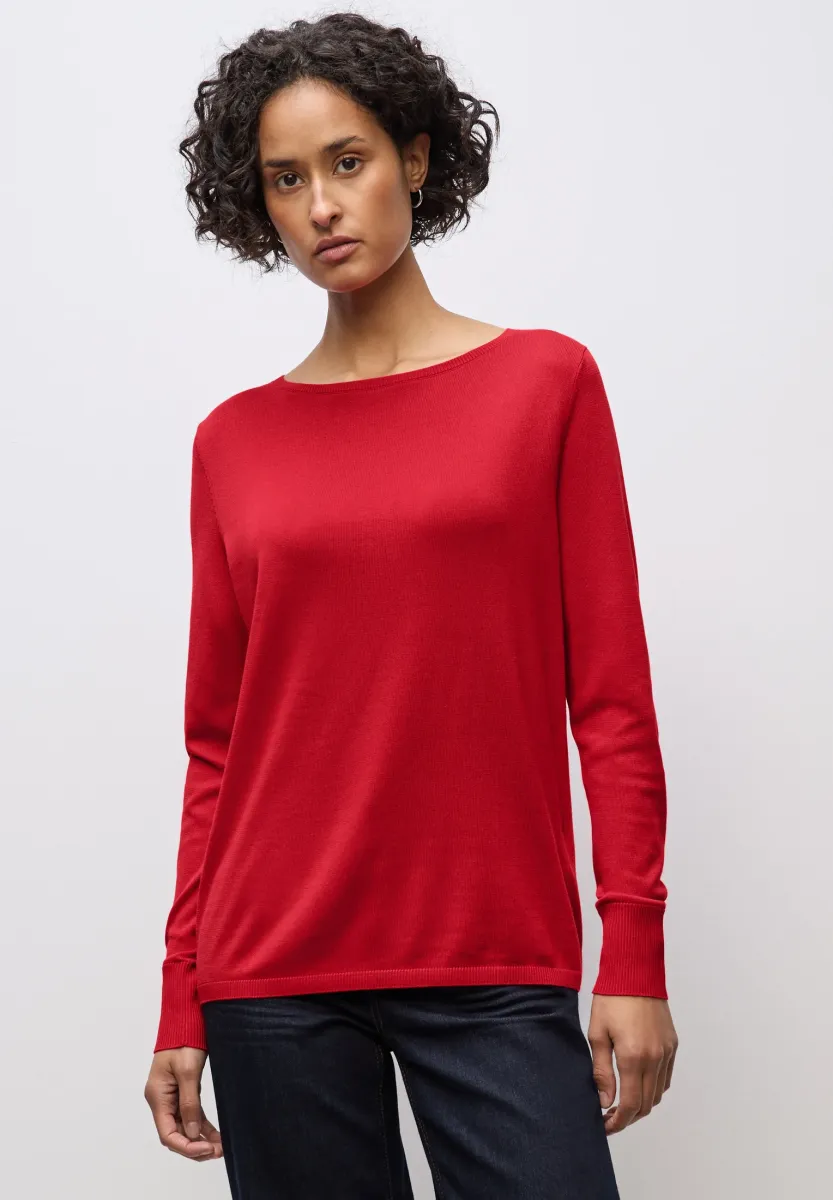 BASIC - Strickpullover - rot