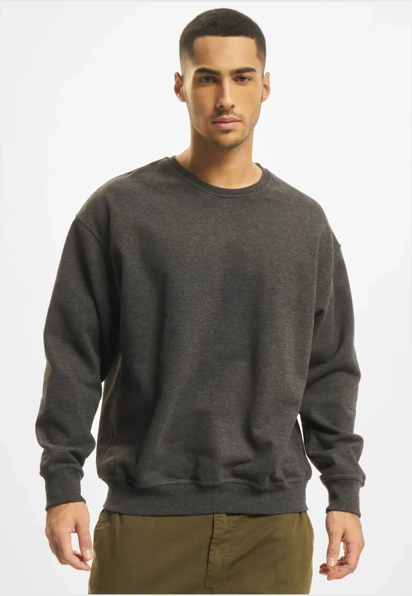 BASIC SWEATER - Sweatshirt - heather grey/aqua