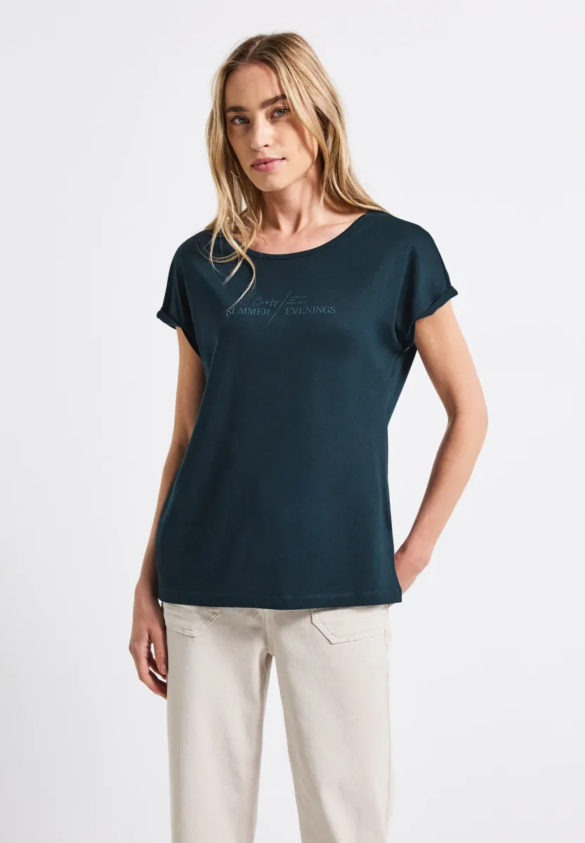 BASIC - T-Shirt print - türkis