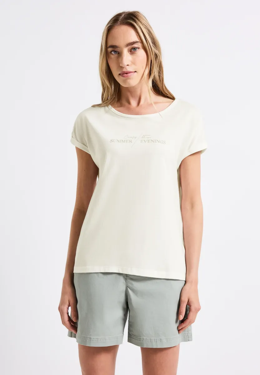 BASIC - T-Shirt print - weiß