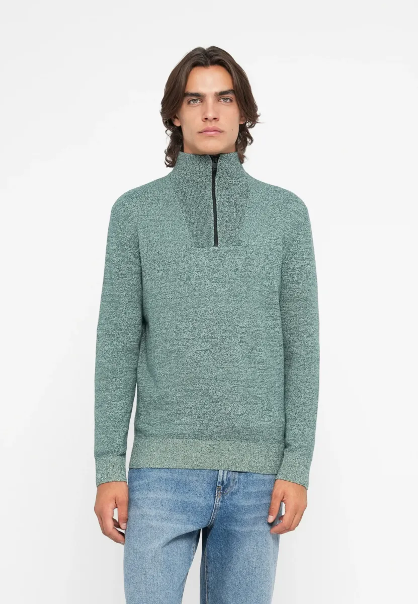 BASIC TROYER - Strickpullover - green