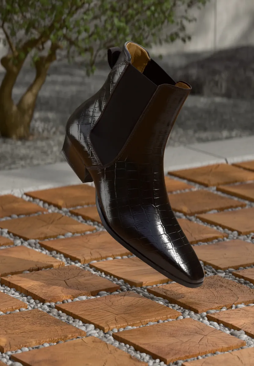 BASSOTTE - Cowboy-/Bikerstiefelette - dark brown