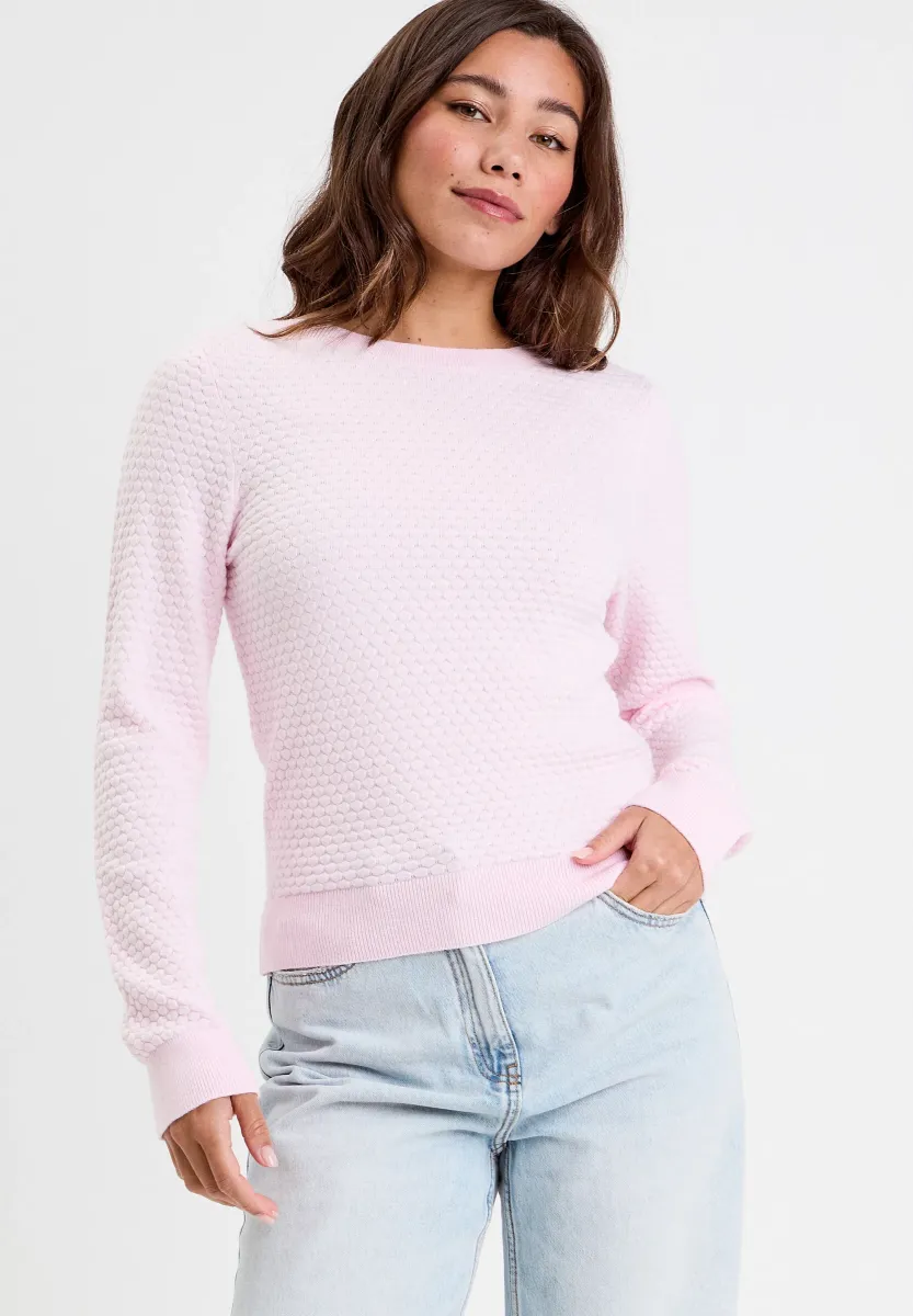 BATEAU-AUSSCHNITT - Strickpullover - rose clair
