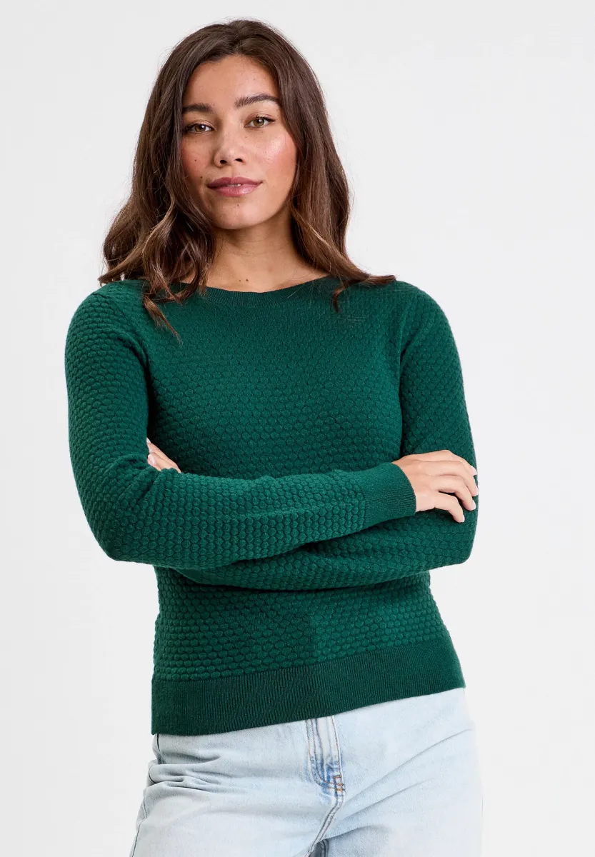 BATEAU-AUSSCHNITT - Strickpullover - vert foncé