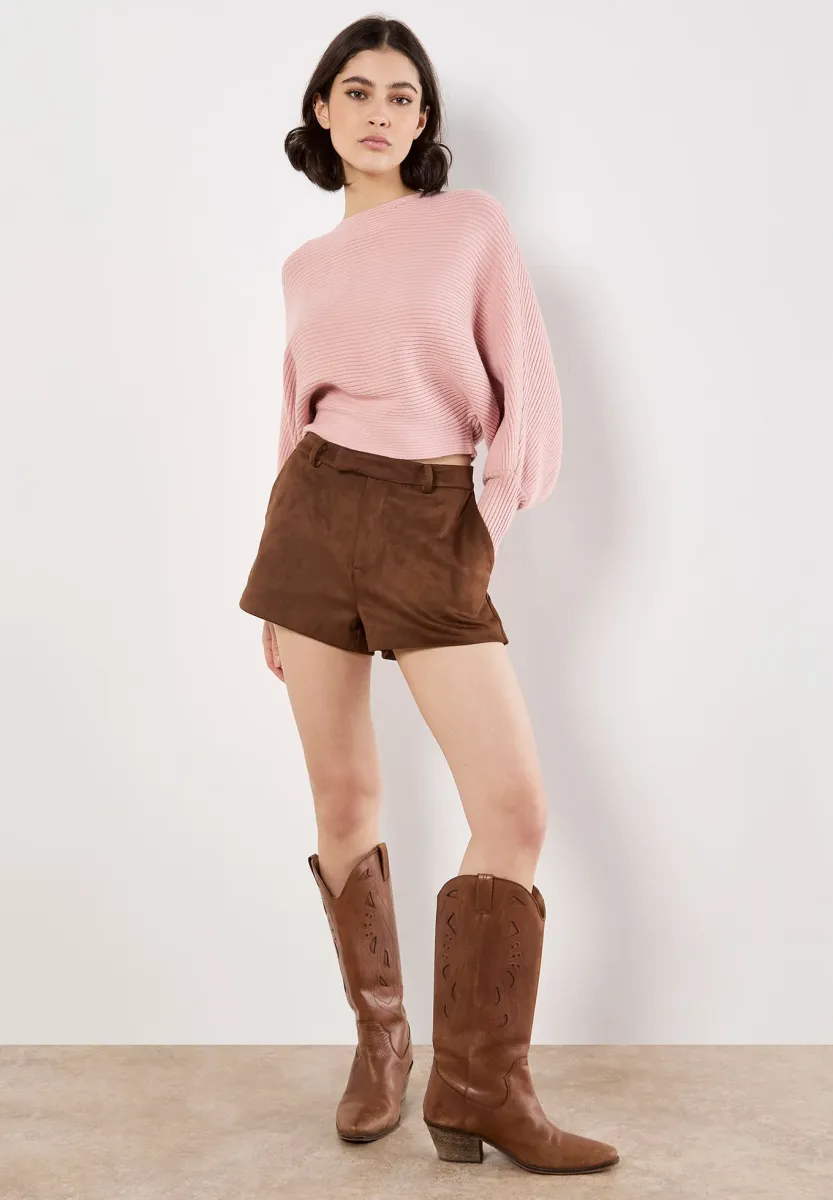 BATWING CROP  - Strickpullover - pink