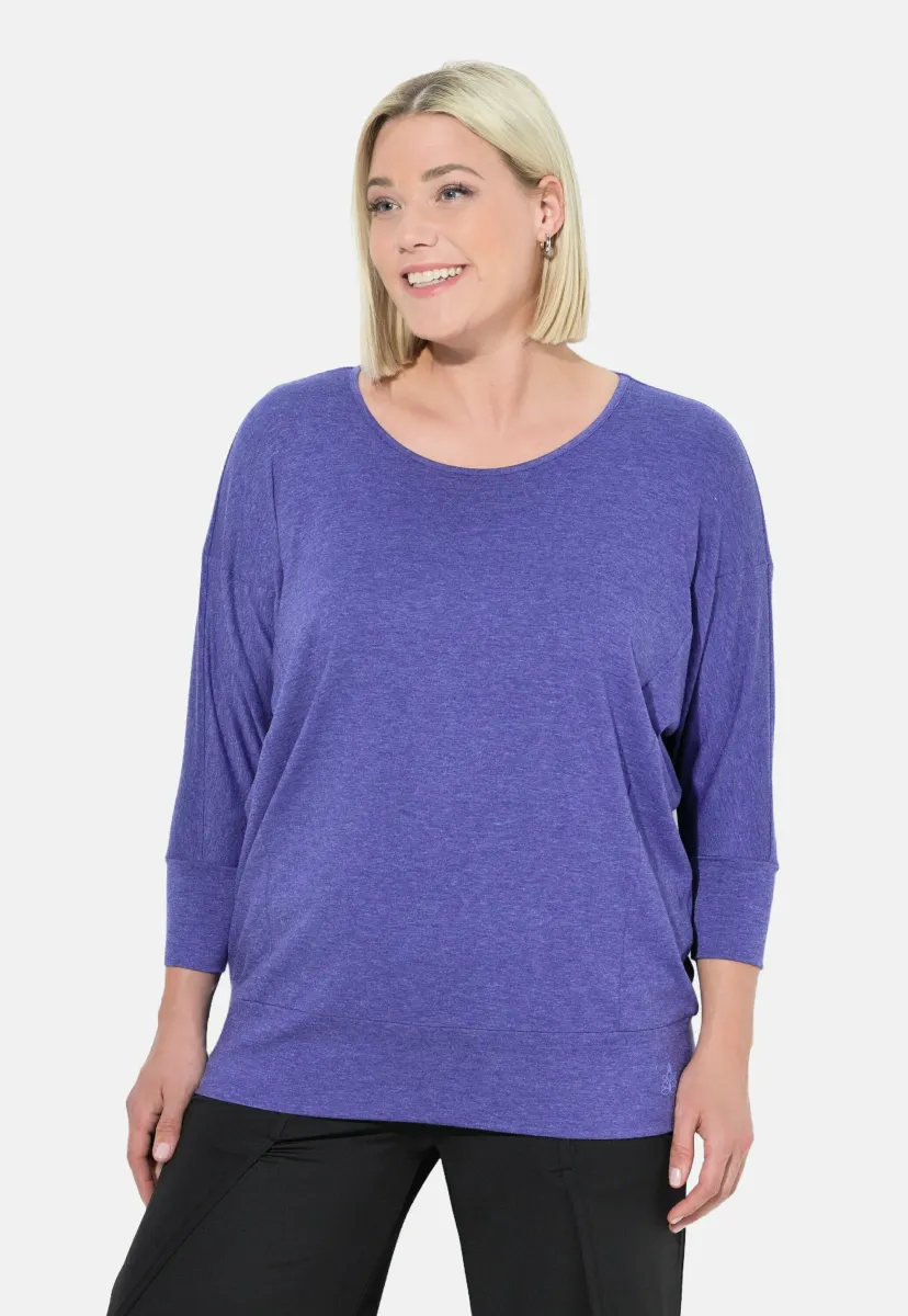 BATWING SLEEVE  - Langarmshirt - blueberry