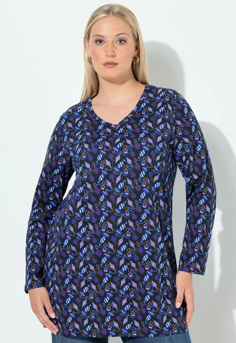 BAUMSCHMUCK V-AUSSCHNITT  - Langarmshirt - black