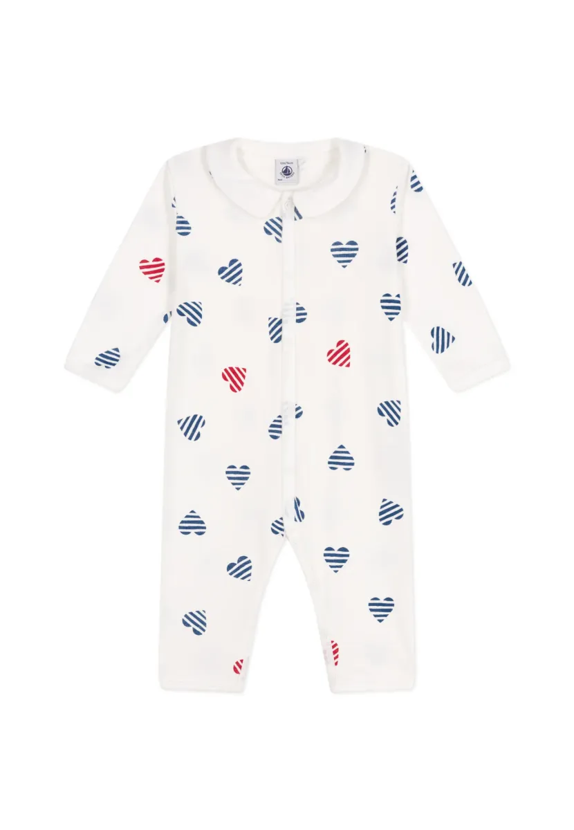 BÉBÉ DORS BIEN SANS PIEDS COTE  COL CLAUDINE UNISEX - Pyjama - marshmallow/multicoloured