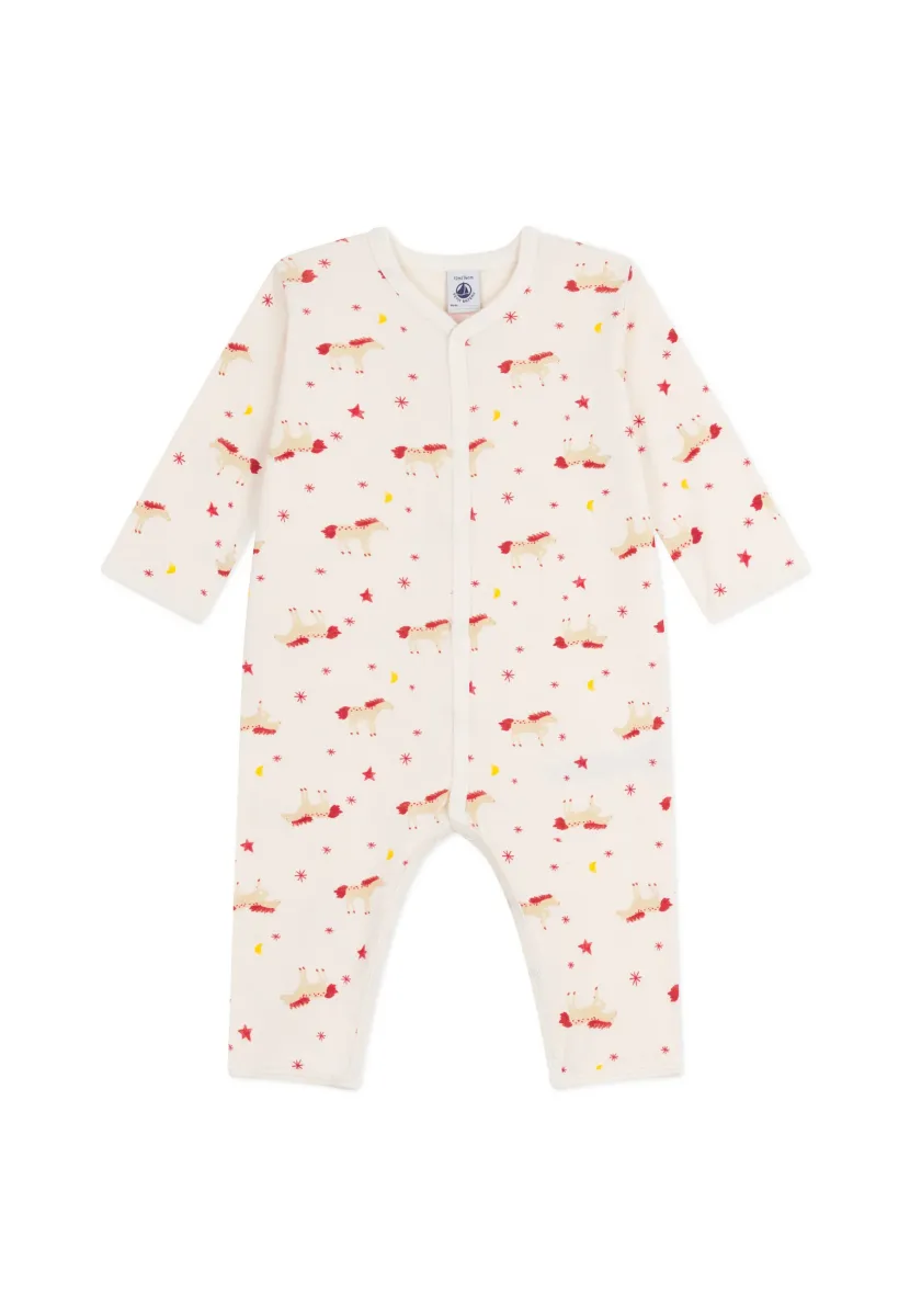 BÉBÉ DORS BIEN SANS PIEDS COTE HORSES UNISEX - Pyjama - milk