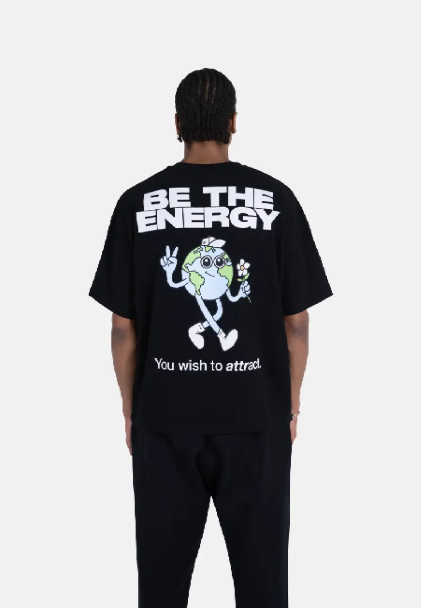 BE THE ENERGY UNISEX - T-Shirt print - black