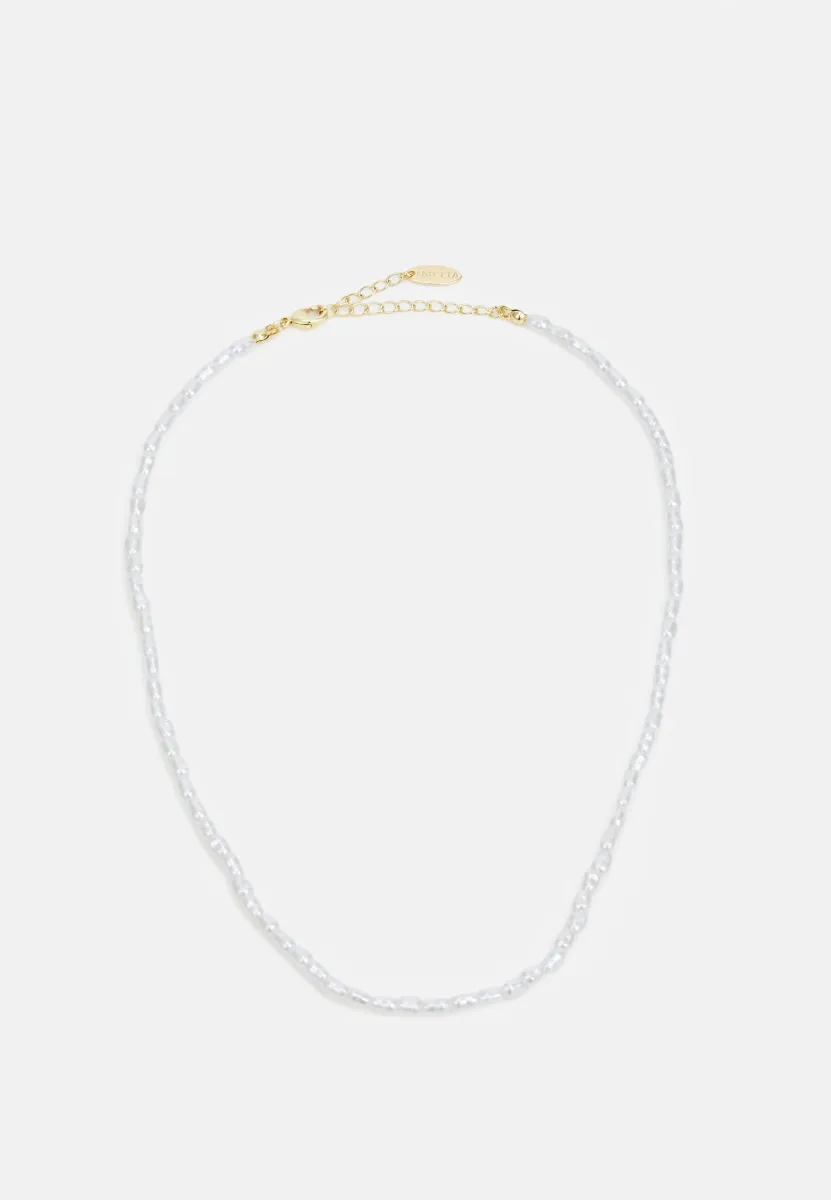 BEADED COLLAR NECKLACE - Halskette - gold-coloured