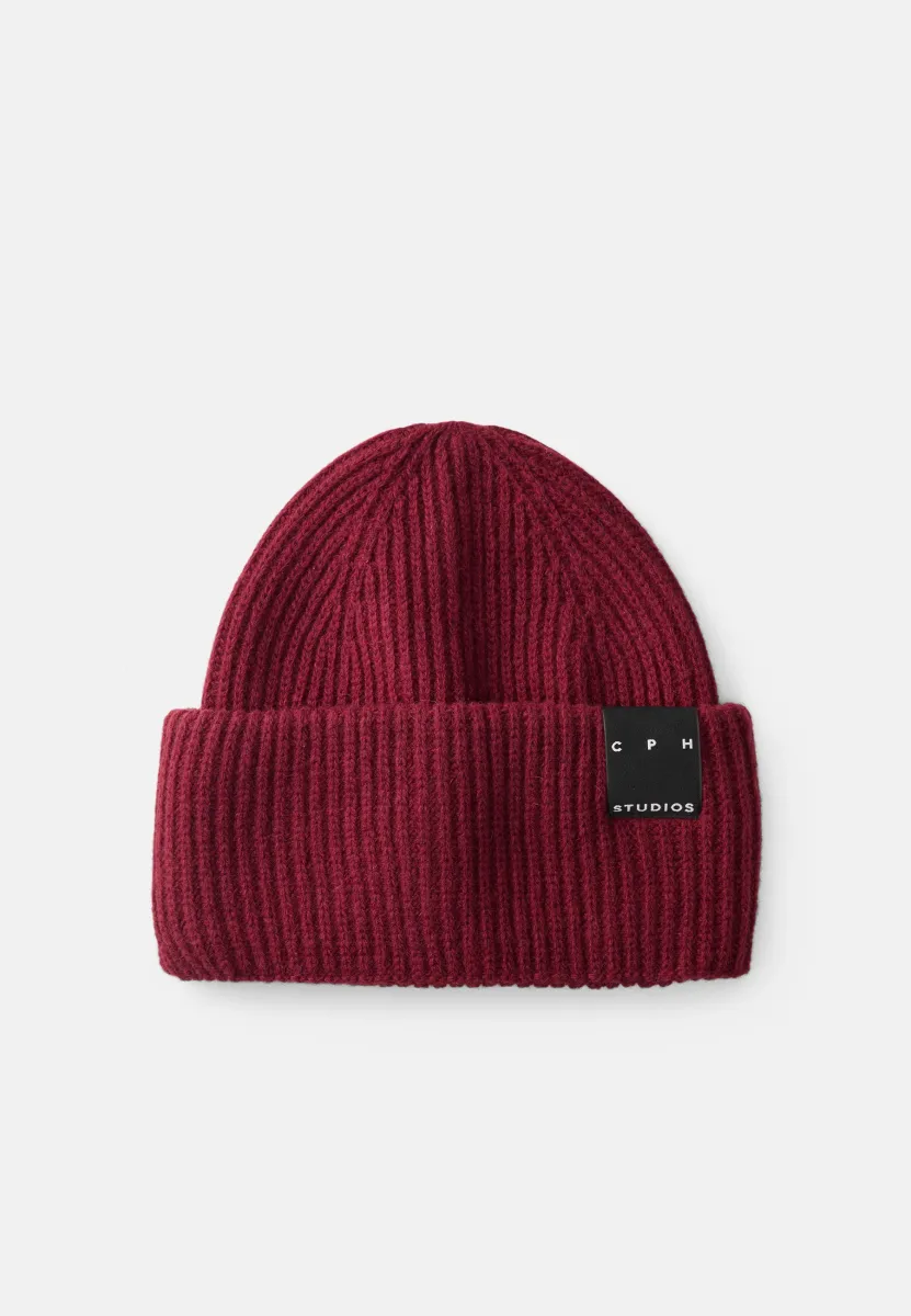 BEANIE  - Mütze - burgundy