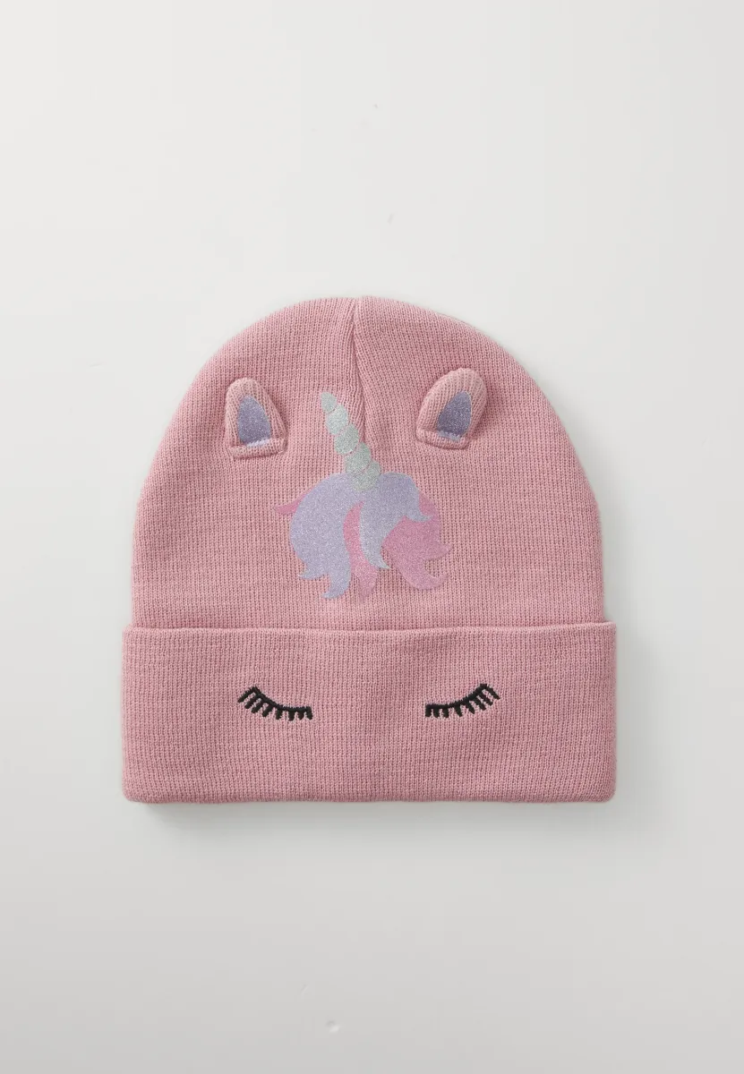 BEANIE UNICORN UNISEX - Mütze - dusty pink
