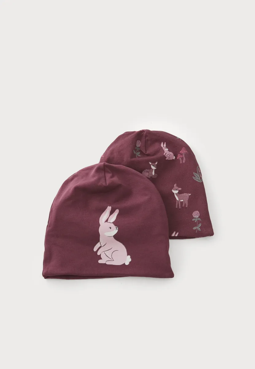 BEANIE UNISEX 2 PACK - Mütze - dark dusty lilac