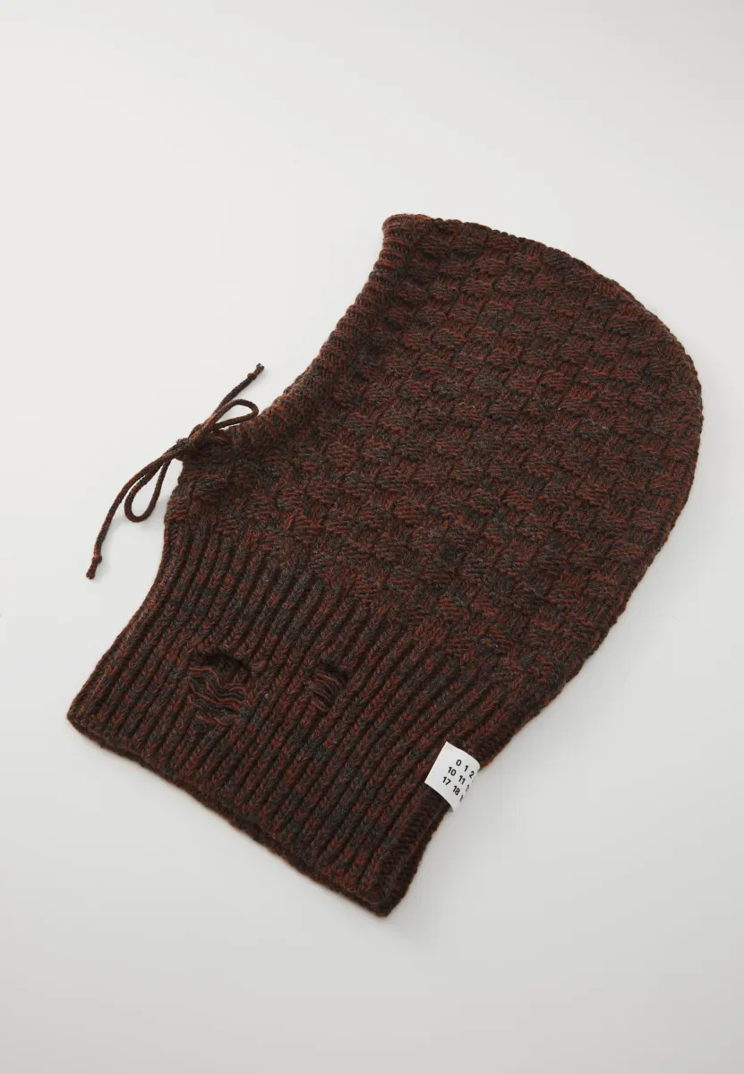 BEANIE UNISEX - Kopftuch - dark grey melange/brown