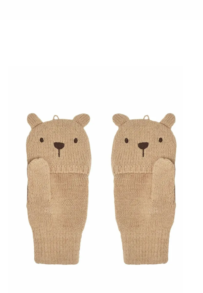 BEAR NOVELTY - REGULAR FIT - Kurzfingerhandschuh - brown bear