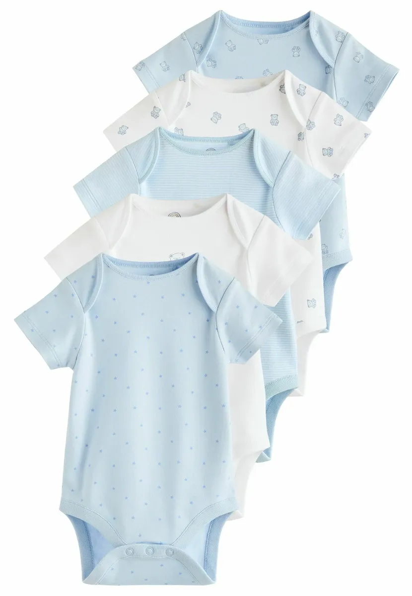 BEAR SHORT SLEEVE BODYSUITS 5 PACK REGULAR FIT - Body - blue