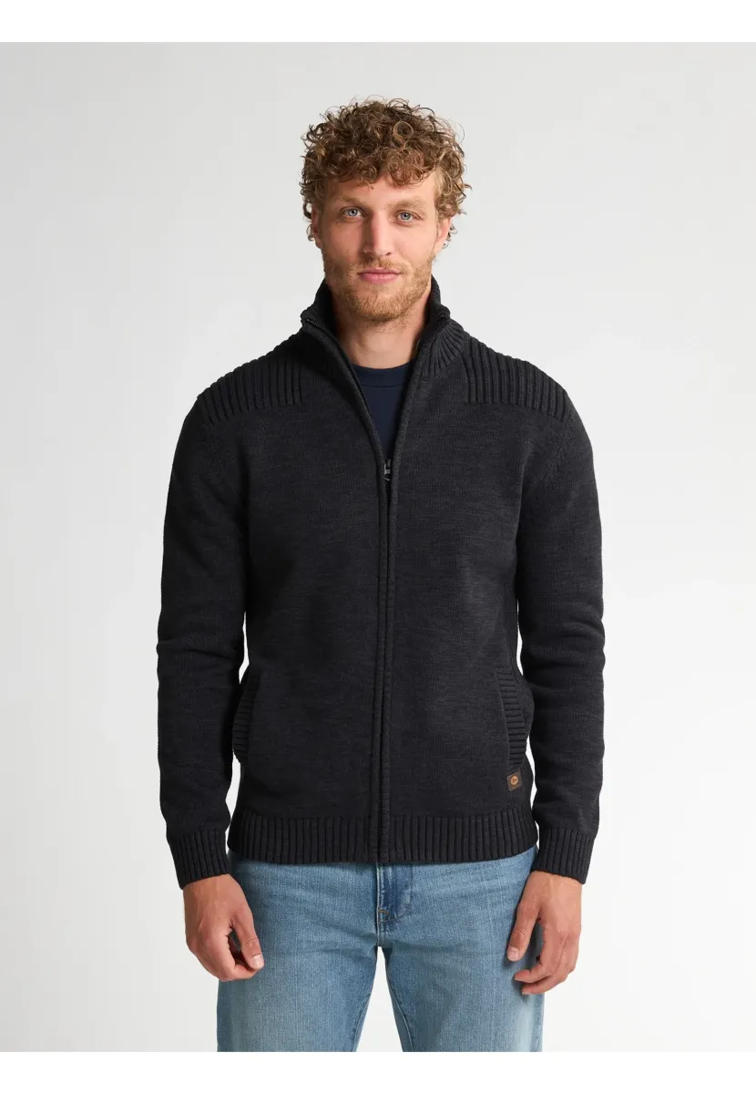 BEAR - Strickjacke - deep black