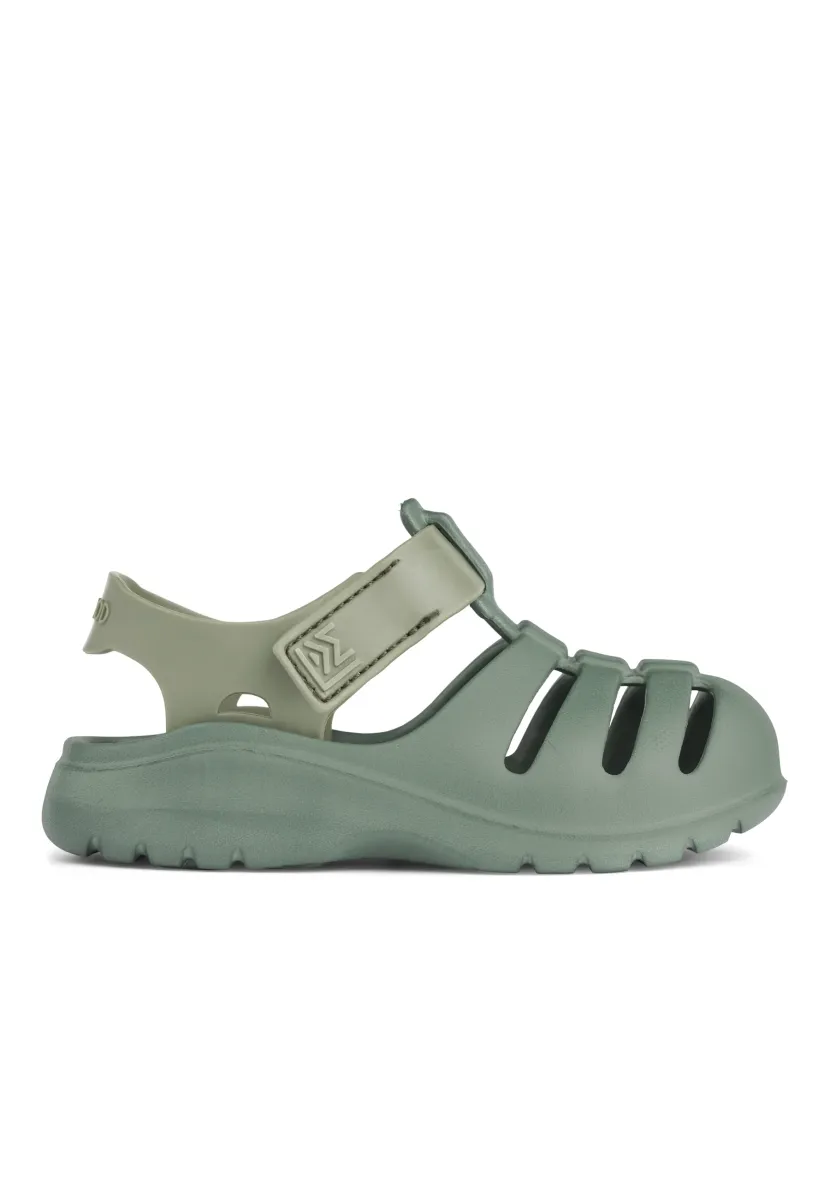 BEAU UNISEX - Badesandale - tea/faune green