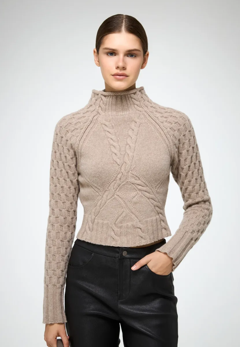 BECKY - Strickpullover - beige
