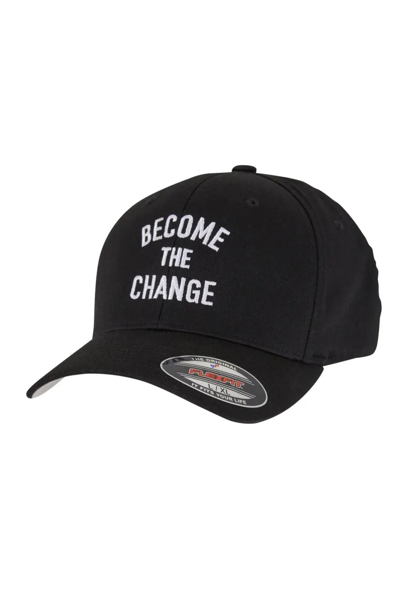 BECOME THE CHANGE WORDING COMBED  - Cap - black