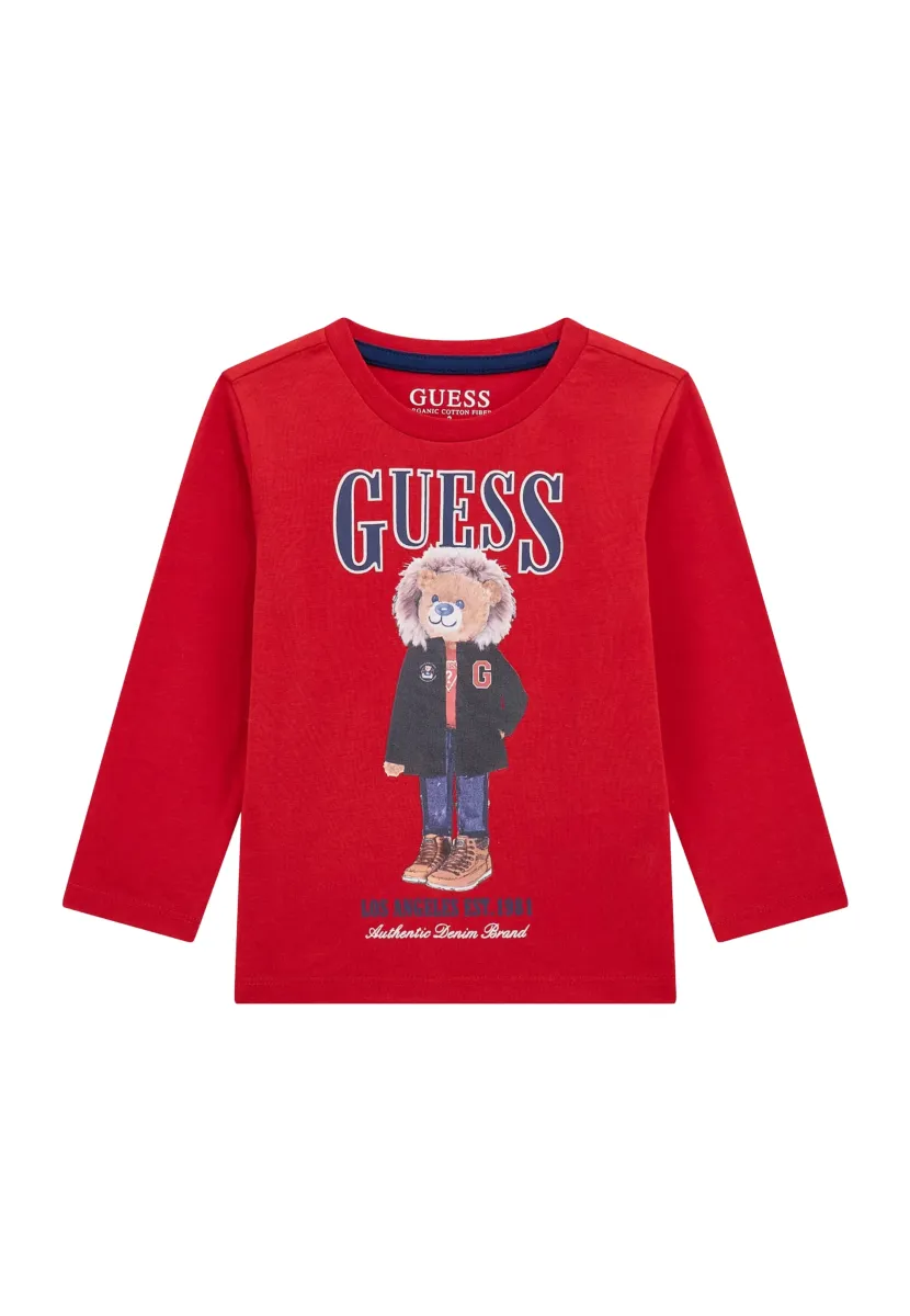 BEDRUCKTES  - Langarmshirt - rot