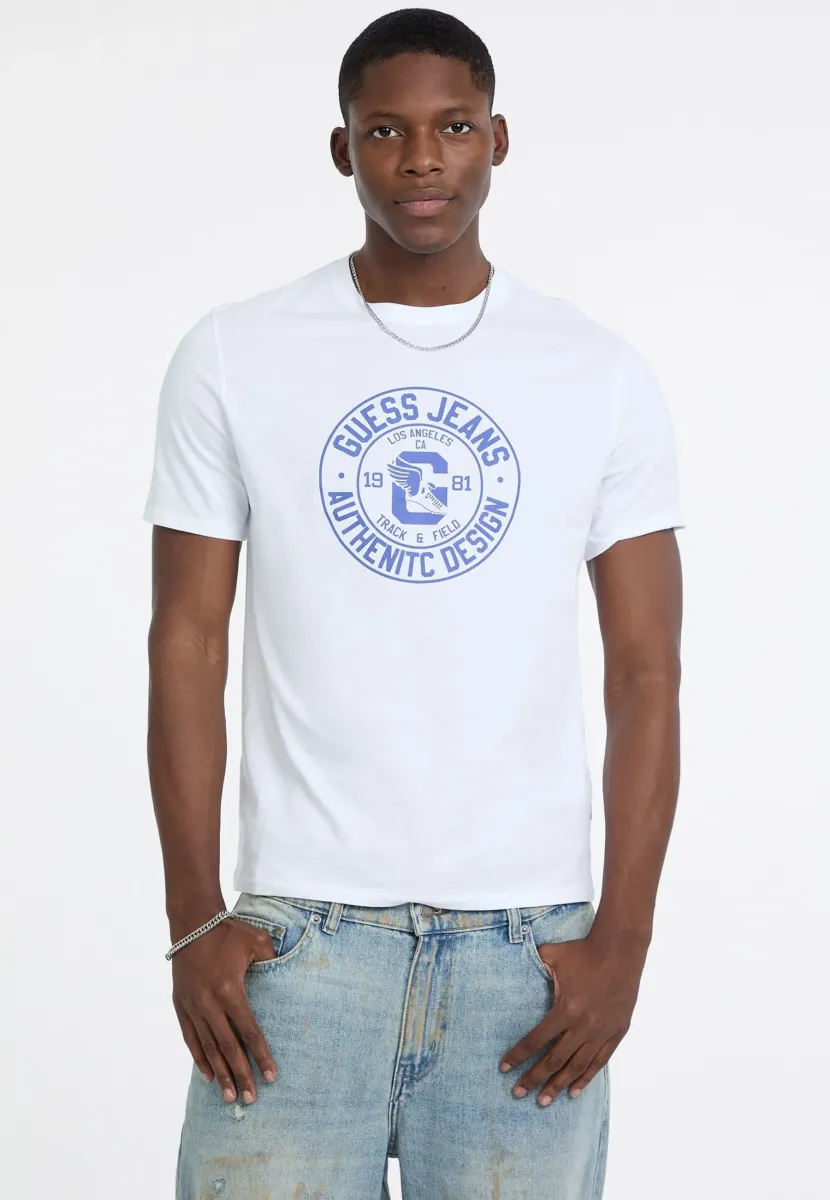 BEDRUCKTES REGULAR FIT - T-Shirt print - weiß