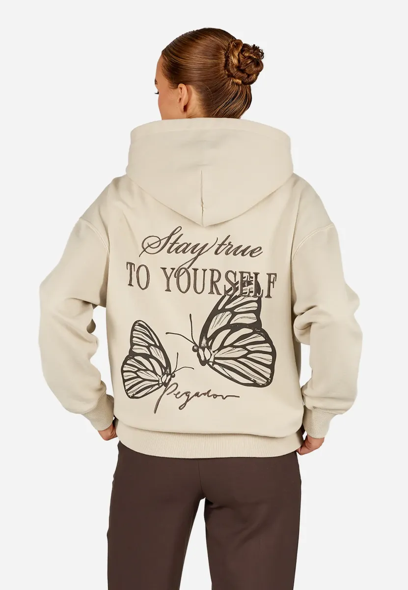 BEJA - Kapuzenpullover - washed cozy beige