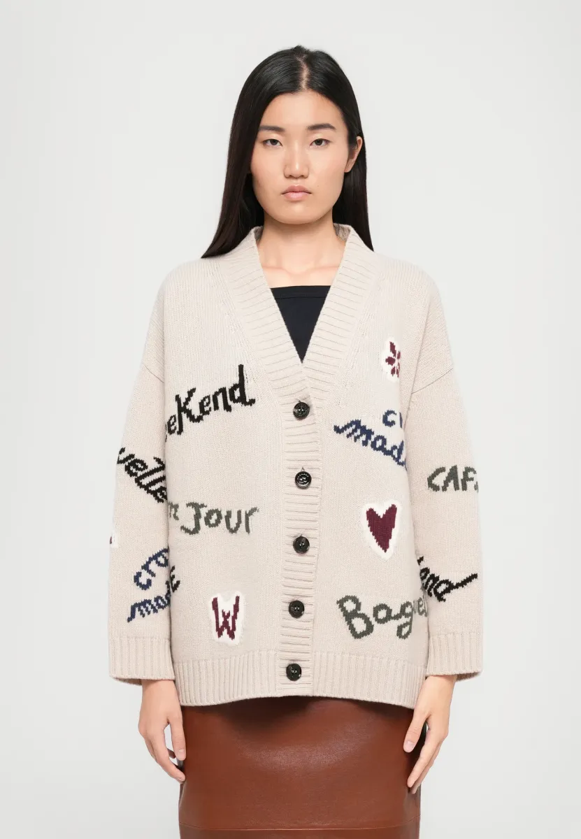 BELGIO - Strickjacke - ecru