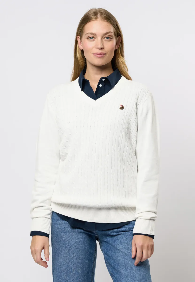 BELL - Strickpullover - cloud dancer