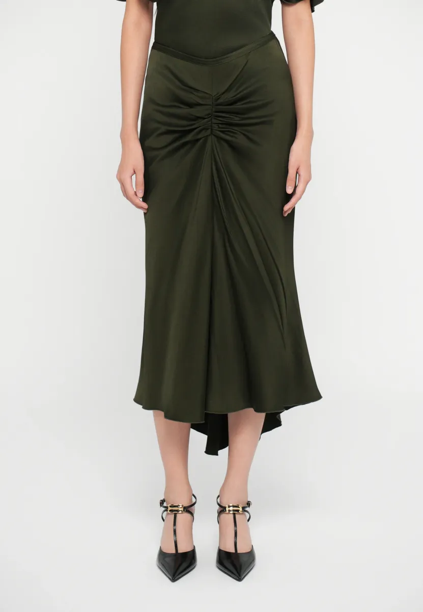 BELLA - A-Linien-Rock - dark olive