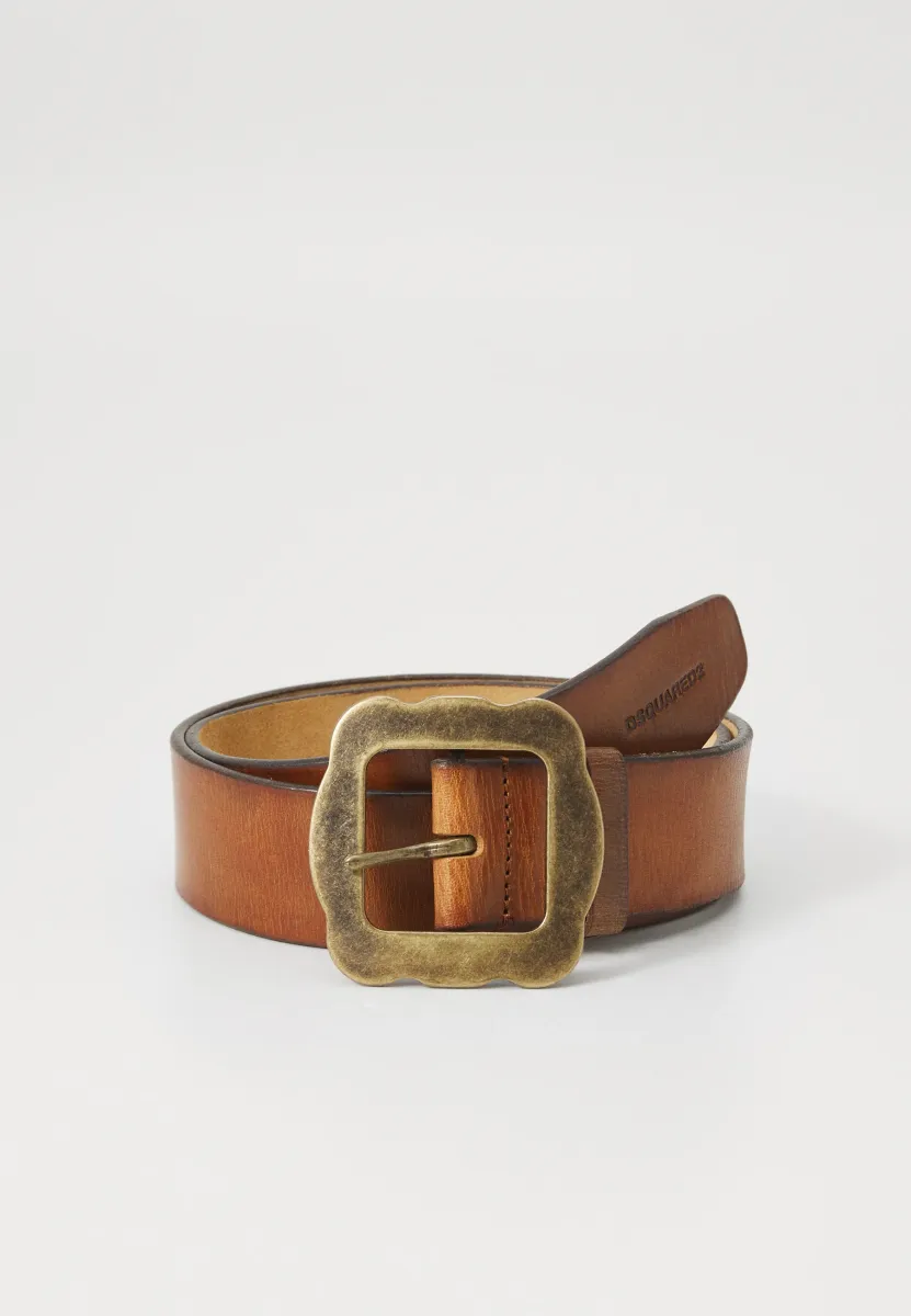BELT - Gürtel - cognac