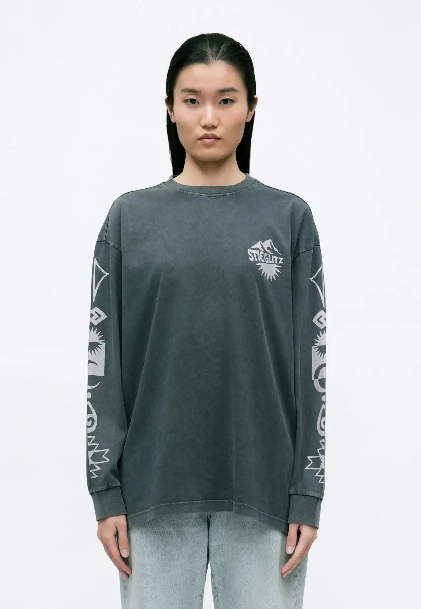 BENJAMIN SKATE LONGSLEEVE - Langarmshirt - black