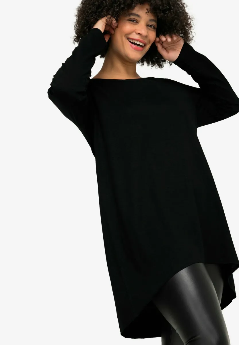 BEQUEME PASSFORM RUNDHALS  - Langarmshirt - black