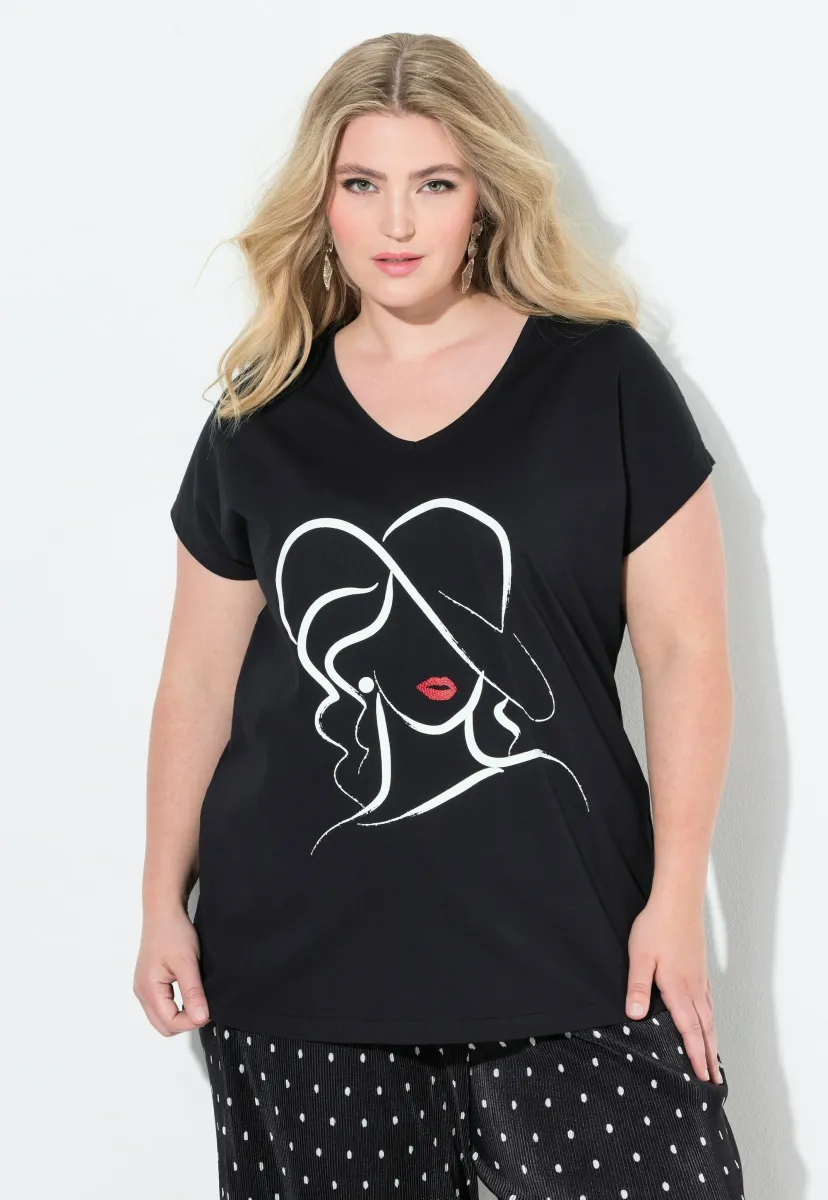 BEQUEME PASSFORM - T-Shirt print - black