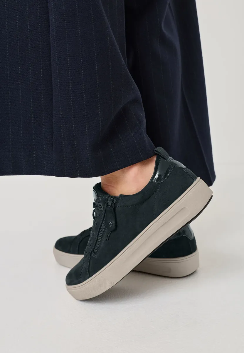 BEQUEME SNEAKER MIT T-FLOW EFFECT - Sneaker low - navy suede