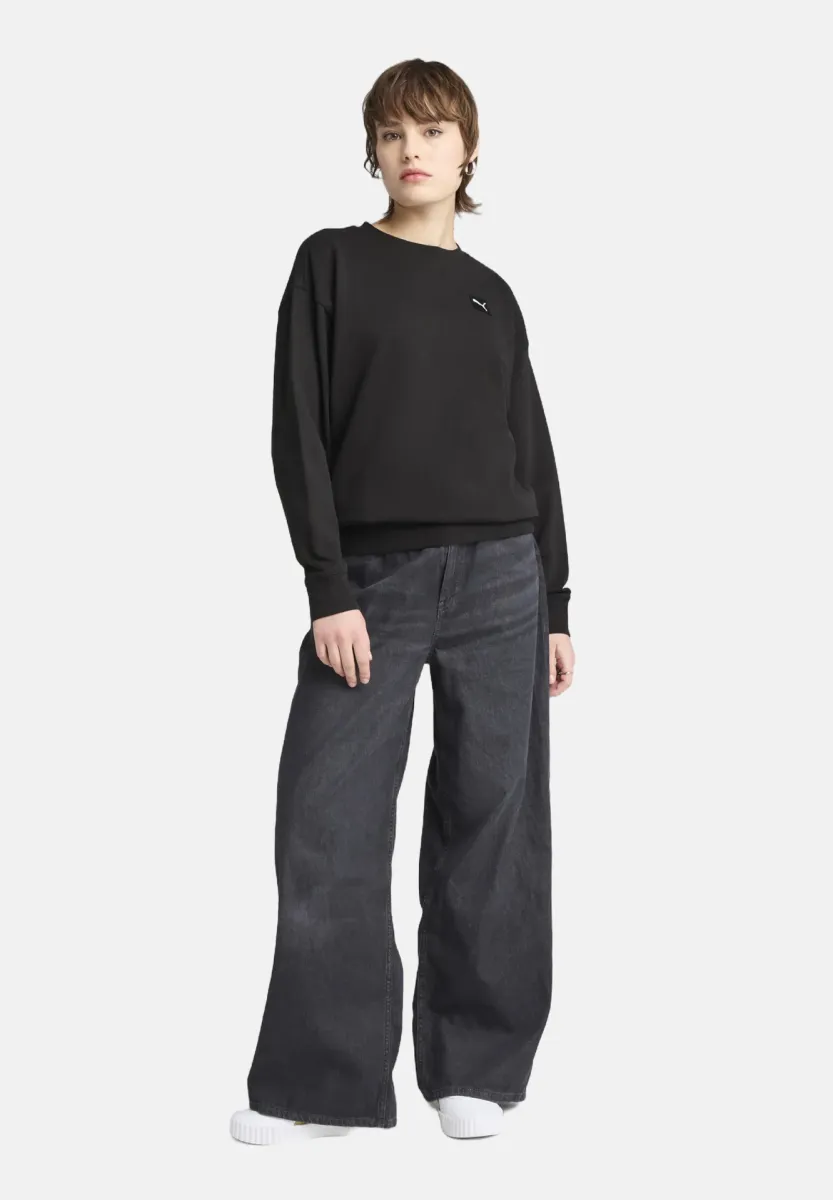 BEQUEMER CREWNECK - Sweatshirt - black