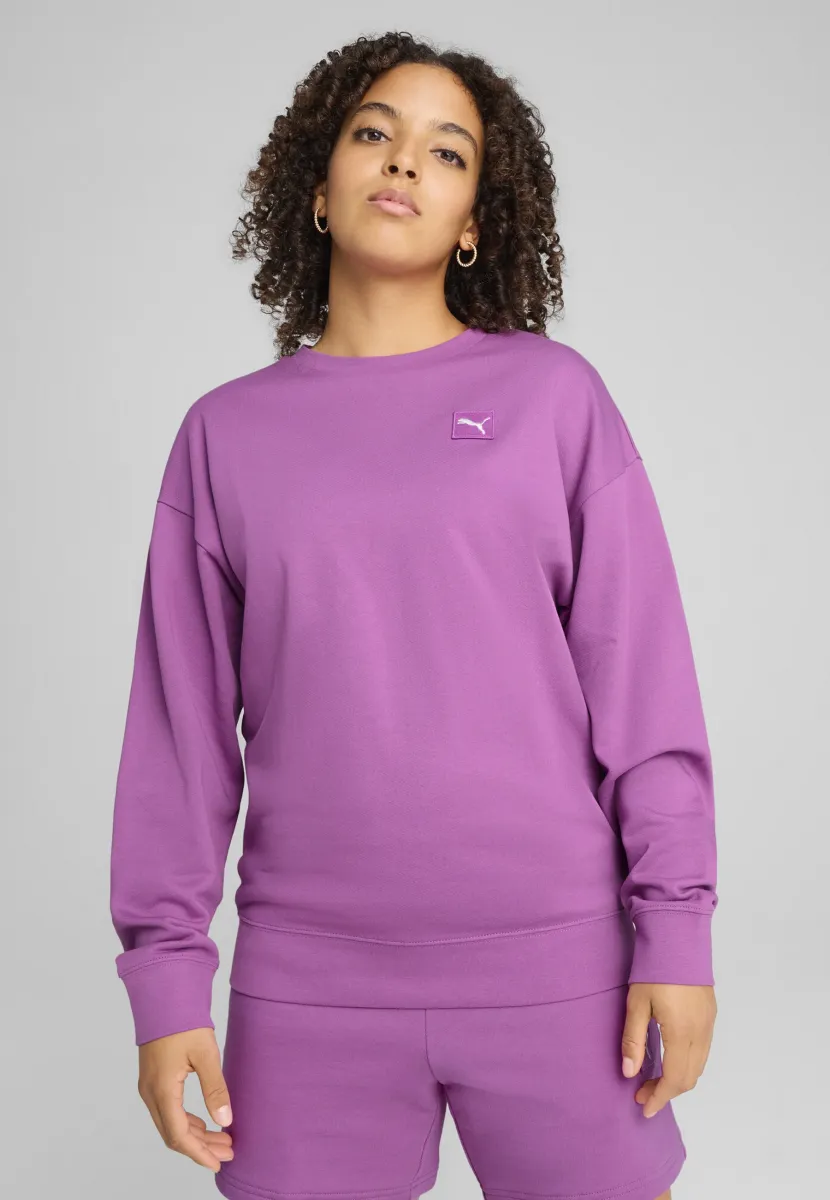 BEQUEMER CREWNECK - Sweatshirt - wild berry