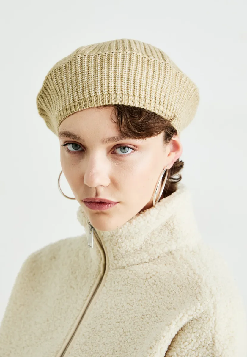 BERET HAT - Mütze - beige