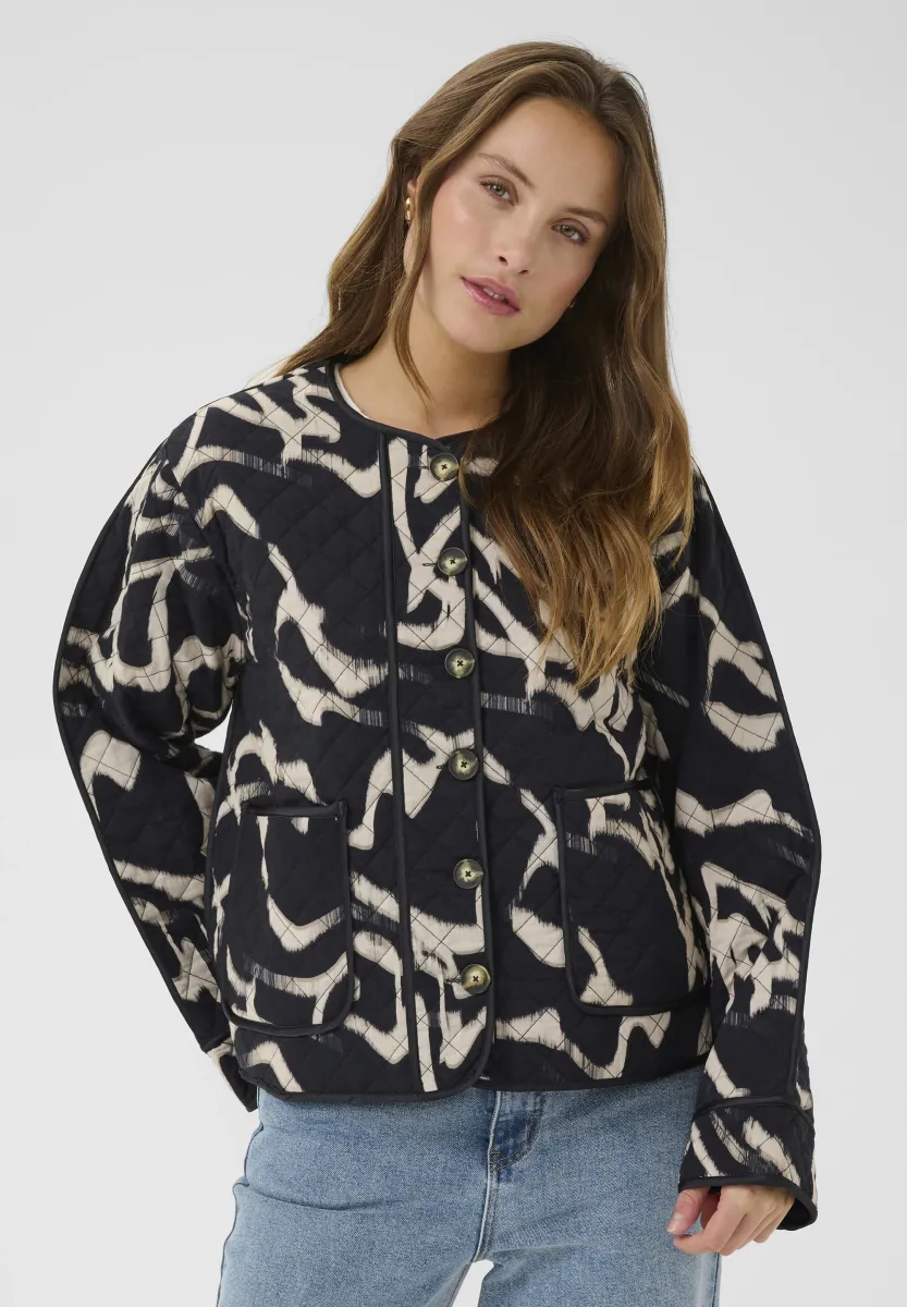 Übergangsjacke - black nature organic lines