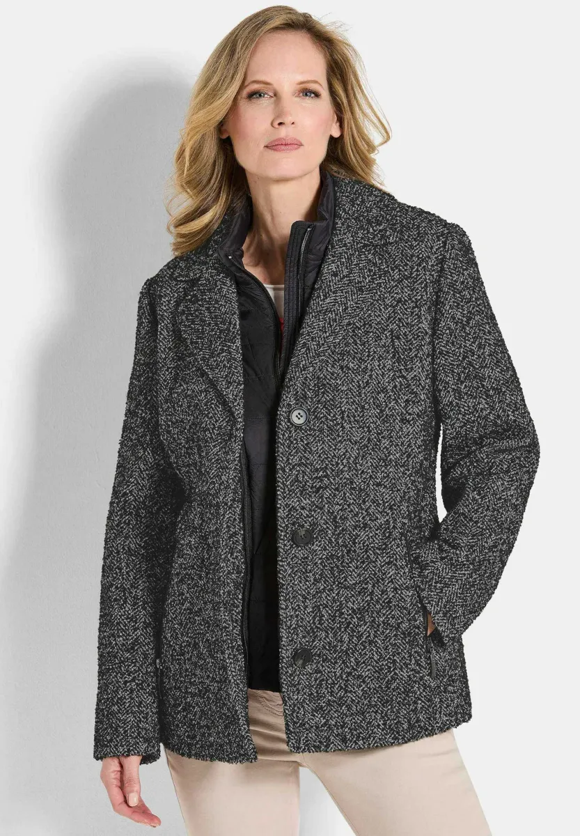 Übergangsjacke - black   white   patterned