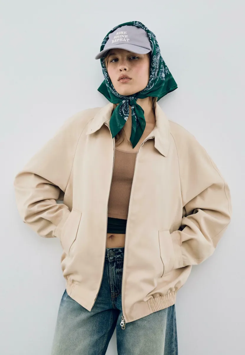 Übergangsjacke - mottled beige