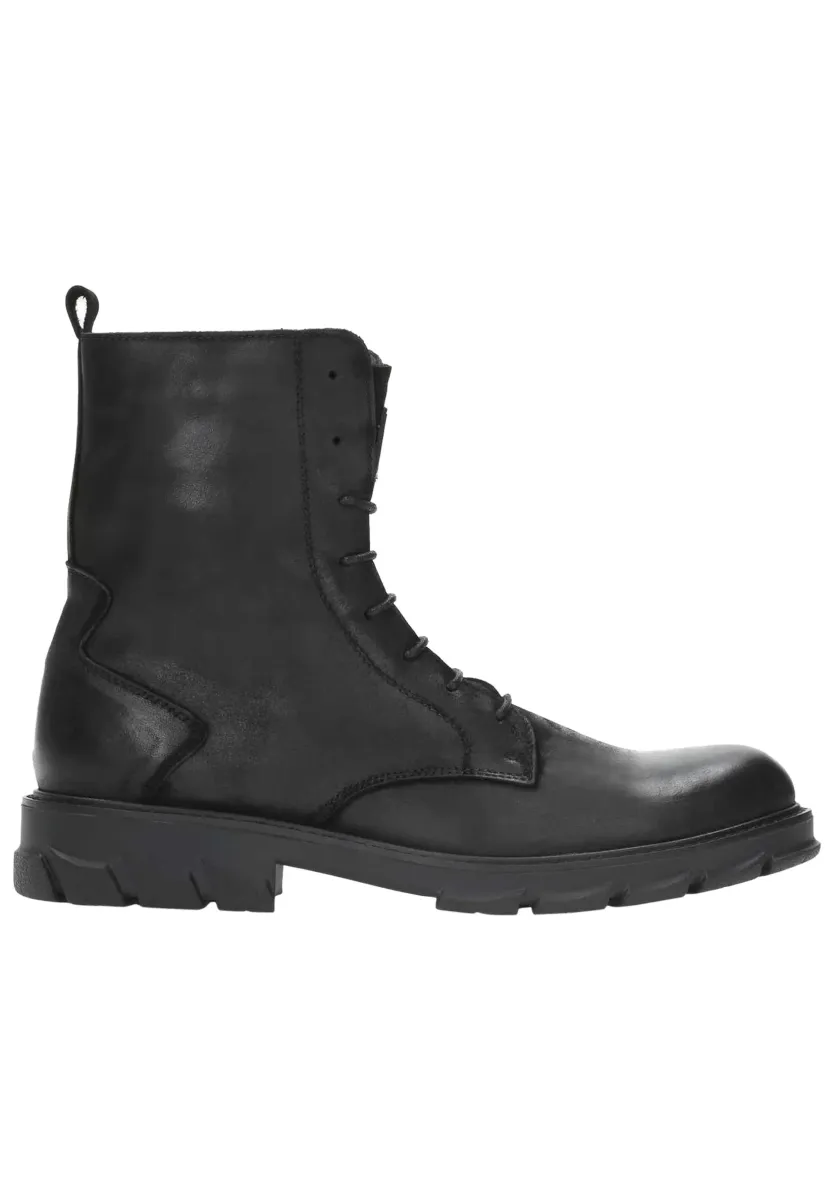 BERGEN - Schnürstiefelette - black