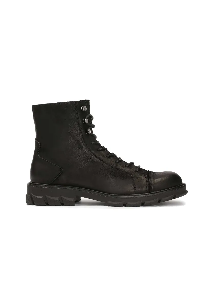 BERGEN - Schnürstiefelette - black