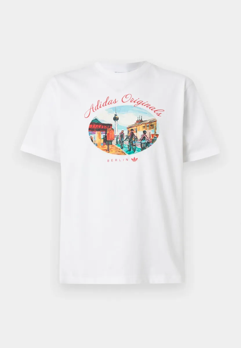 BERLIN PAINT TEE UNISEX - T-Shirt print - white