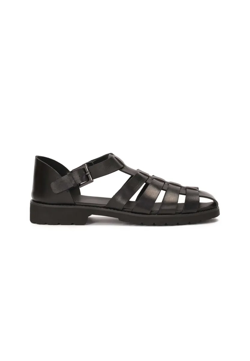 BERNARDO - Riemensandalette - black